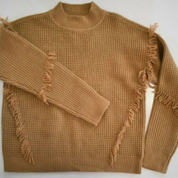 MICHAEL Michael Kors Sweaters - NWT MICHAEL by MICHAEL KORS Fringe Mockneck Sweater